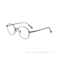 Men Women Silver Optical Eyeglasses Round Soft Metal Frame Eyewear